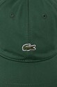Хлопковая кепка Lacoste RK0491 зелёный SS25