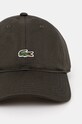 Bavlněná baseballová čepice Lacoste RK0491 zelená SS25