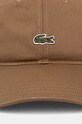 Accesorii Lacoste șapcă de baseball din bumbac RK0491 maro
