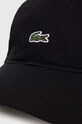 Doplňky Bavlněná baseballová čepice Lacoste RK0491 černá