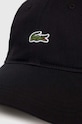 Dodatki Bombažna bejzbolska kapa Lacoste RK0491 črna