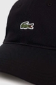 Lacoste czapka z daszkiem bawełniana 100 % Bawełna