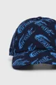 Βαμβακερό καπέλο του μπέιζμπολ Lacoste σκούρο μπλε