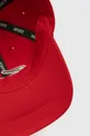 red Lacoste cotton baseball cap