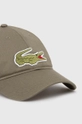 Lacoste cotton baseball cap green