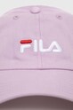 Хлопковая кепка Fila FCU0070 розовый SS24