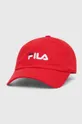 κόκκινο Βαμβακερό καπέλο του μπέιζμπολ Fila Unisex