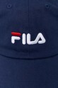 Бавовняна бейсболка Fila FCU0070 темно-синій SS24