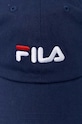 Бавовняна бейсболка Fila FCU0070 темно-синій SS24