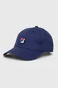 σκούρο μπλε Βαμβακερό καπέλο του μπέιζμπολ Fila Unisex