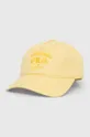 κίτρινο Βαμβακερό καπέλο του μπέιζμπολ Fila Unisex