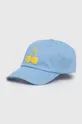 μπλε Βαμβακερό καπέλο του μπέιζμπολ United Colors of Benetton Unisex