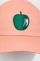 United Colors of Benetton czapka z daszkiem bawełniana 6G0PUA00K.903 różowy SS23