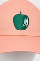 United Colors of Benetton czapka z daszkiem bawełniana 6G0PUA00K.903 różowy SS23