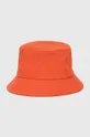 pomarańczowy United Colors of Benetton kapelusz bawełniany Unisex