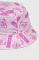 ροζ Αναστρέψιμο βαμβακερό καπέλο Moschino