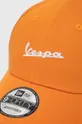 New Era czapka z daszkiem bawełniana pomarańczowy