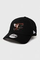 Bavlněná baseballová čepice New Era x Looney Tunes nášivka černá 60298659.BLK