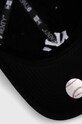 New Era czapka z daszkiem bawełniana 60348852.BLKWHI czarny