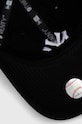 New Era czapka z daszkiem bawełniana 60348852.BLKWHI czarny
