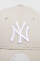 New Era czapka z daszkiem bawełniana 60292635.STNWHI beżowy SS23