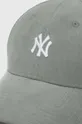 Κοτλέ καπέλο μπέιζμπολ New Era πράσινο
