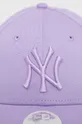 Хлопковая кепка New Era фиолетовой