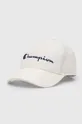 biały Champion czapka z daszkiem bawełniana Unisex