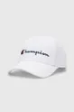 biały Champion czapka z daszkiem bawełniana Unisex