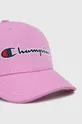 Bombažna bejzbolska kapa Champion vijolična
