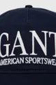 Bombažna bejzbolska kapa Gant mornarsko modra