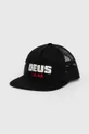 czarny Deus Ex Machina czapka z daszkiem Akin Unisex