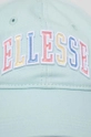 Ellesse czapka z daszkiem bawełniana niebieski