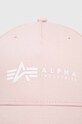 Alpha Industries czapka bawełniana 126912.640 różowy SS23