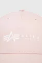 Βαμβακερό καπέλο Alpha Industries ροζ