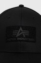 Бавовняна кепка Alpha Industries 168903.03 чорний SS23
