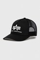 Alpha Industries șapcă din bumbac print negru 186902.03