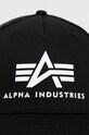 Alpha Industries șapcă din bumbac 186902.03 negru SS24