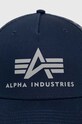 Бавовняна кепка Alpha Industries 186902.07 темно-синій SS23