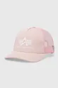 różowy Alpha Industries czapka bawełniana Unisex