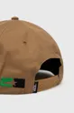 Βαμβακερό καπέλο του μπέιζμπολ Vans μπεζ