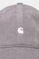 Памучна шапка Carhartt WIP I028955 Harlem Cap I028955 сив AA00