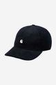Carhartt WIP berretto in cotone I028955 Harlem Cap semplice blu navy I028955