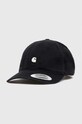 Памучна шапка с козирка Carhartt WIP Madison Logo Cap щампа черен I023750