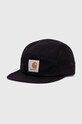 Carhartt WIP czapka z daszkiem bawełniana Backley Cap bawełna czarny I016607