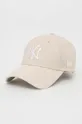 μπεζ Καπέλο μπέιζμπολ από λινό ύφασμα New Era Unisex