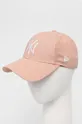 ροζ Καπέλο μπέιζμπολ από λινό ύφασμα New Era Unisex