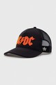 Кепка American Needle ACDC аплікація чорний SMU706A.ACDC