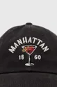 American Needle berretto da baseball in cotone Manhattan nero