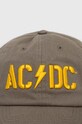 American Needle berretto da baseball in cotone ACDC SMU674B.ACDC verde SS23